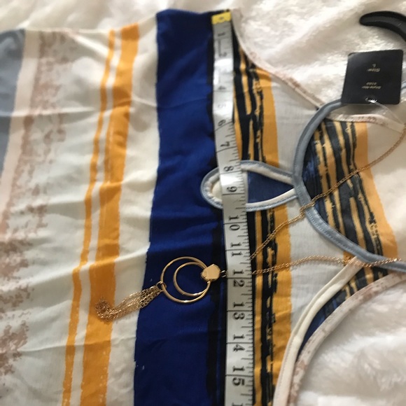 new top by Ashley blue size L with straps - Picture 5 of 9